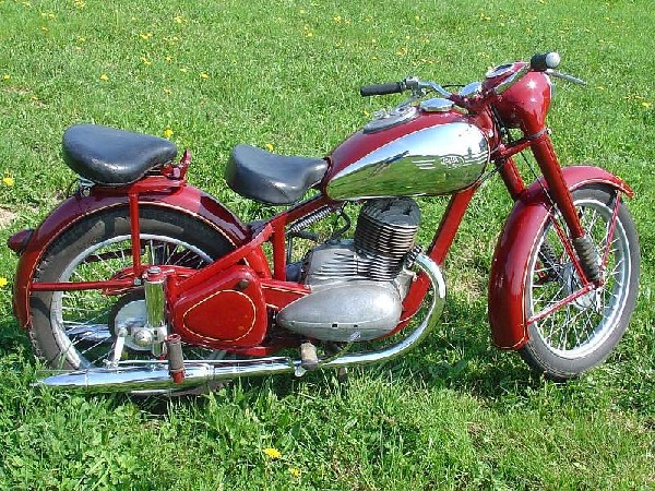 JAWA 250 - perak (1954)